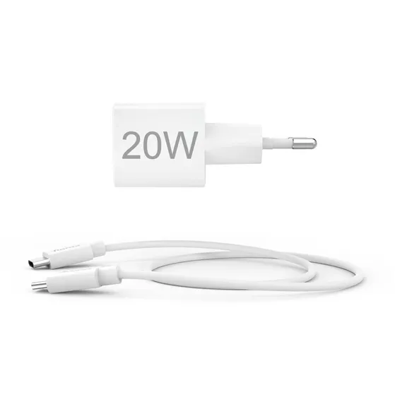 Hama Snellader met oplaadkabel USB-C mini-oplader  PD 20 W 1 m Wit