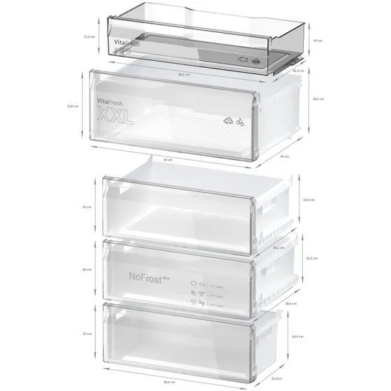 Bosch KGN49EICF EXCLUSIV Rvs