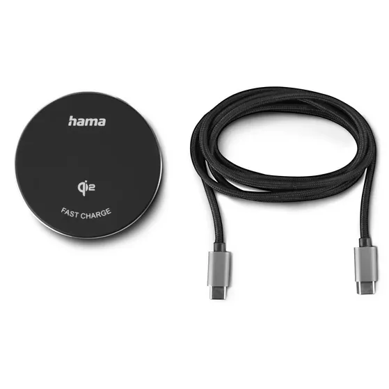 Hama Draadloze Qi2-oplader 15 W bureau Zwart