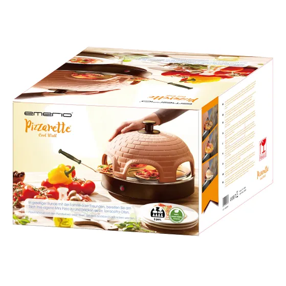 Emerio PO-115984 Pizzarette Zwart/rvs