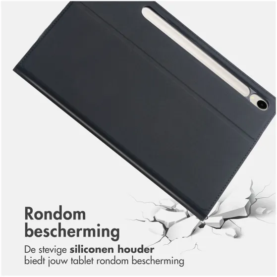 Accezz Classic Tablet Case voor Samsung Galaxy Tab S10 Lite / S9 11.0 / Tab S10 FE / S9 FE 10.9 Zwart