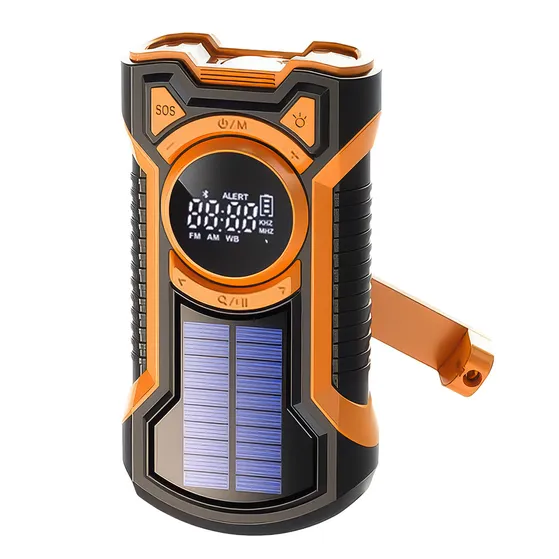 Just in Case Emergency Solar Hand Radio Noodradio Oranje