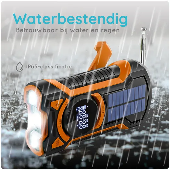 Just in Case Emergency Solar Hand Radio Noodradio Oranje