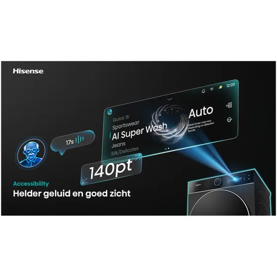 Hisense DH7I108BBAB/BLX Zwart