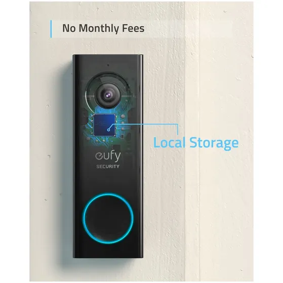 Eufy Video Doorbell 2K (Uitbreiding) Zwart