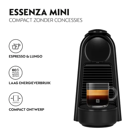 DeLonghi Nespresso Essenza Mini EN85.B Zwart