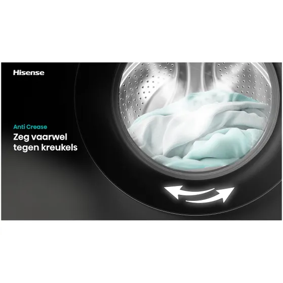 Hisense WF7I1248BBR/BLX Zwart