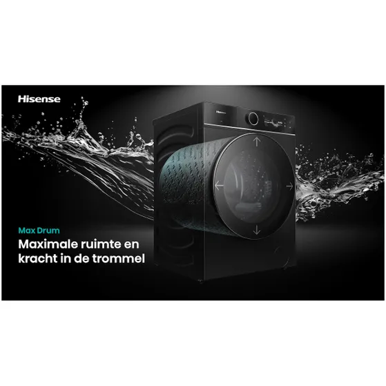 Hisense WF7I1248BBR/BLX Zwart
