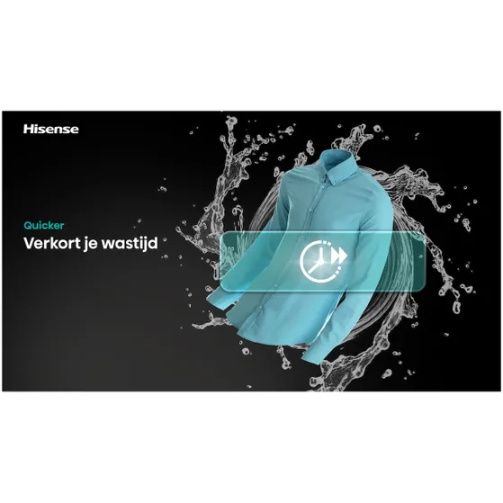 Hisense WF7I1248BBR/BLX Zwart