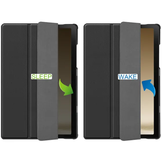 Just in Case Slimline TriFold Cover voor Samsung A9 Zwart