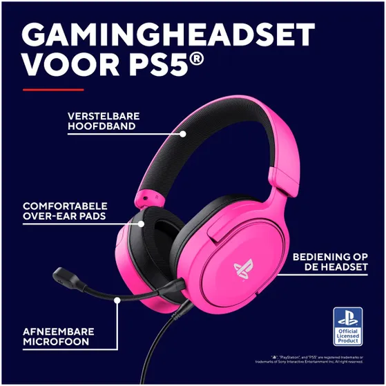 Trust GXT498P FORTA PS5 Roze