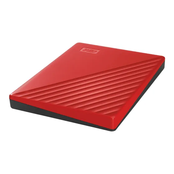 WD My Passport 2TB Rood