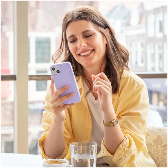 Accezz Liquid Silicone Backcover Samsung Galaxy A14 (5G) Paars