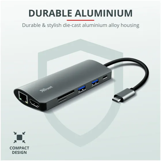 Trust Dalyx 7-in-1 USB-C-adapter