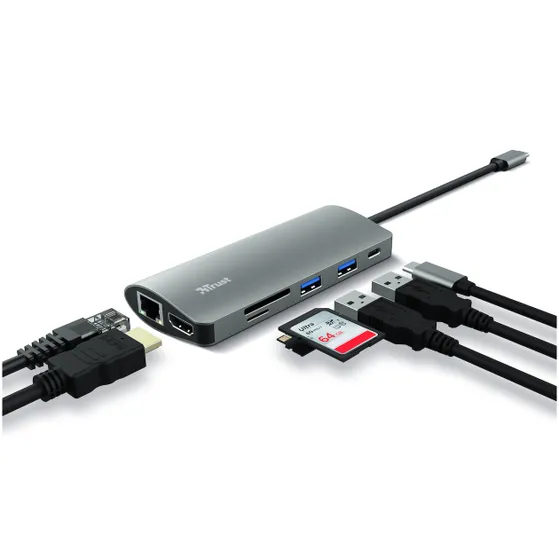 Trust Dalyx 7-in-1 USB-C-adapter