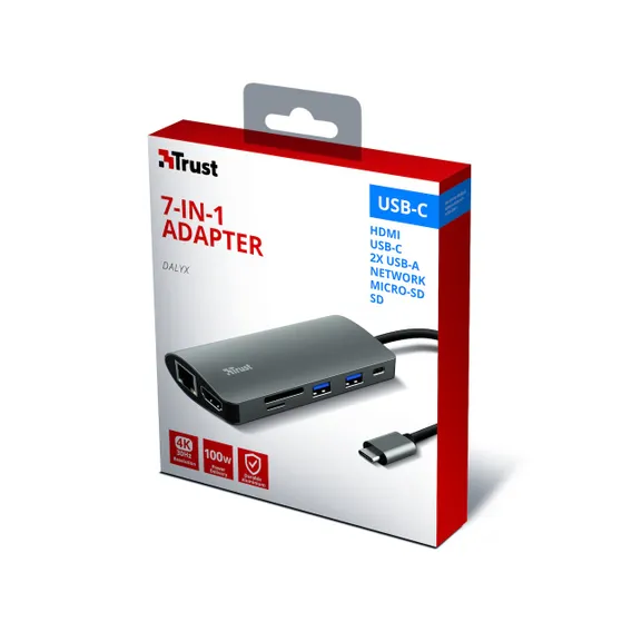 Trust Dalyx 7-in-1 USB-C-adapter
