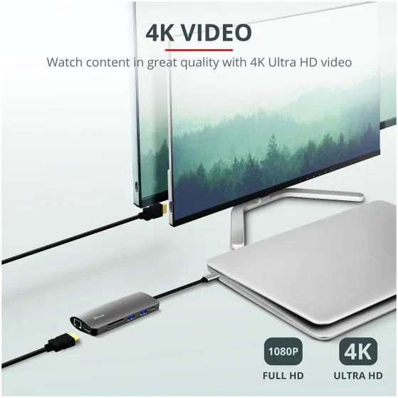 Trust Dalyx 7-in-1 USB-C-adapter