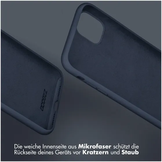 Accezz Liquid Silicone Backcover Samsung Galaxy A14 (5G) Donkerblauw