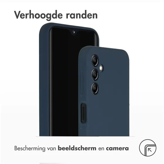 Accezz Liquid Silicone Backcover Samsung Galaxy A14 (5G) Donkerblauw