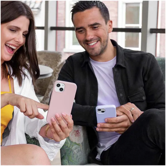 Accezz Liquid Silicone Backcover Samsung Galaxy A14 (5G) Roze