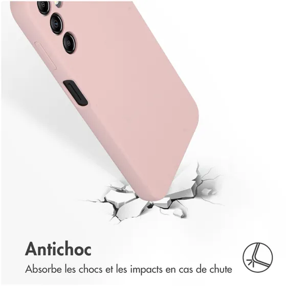 Accezz Liquid Silicone Backcover Samsung Galaxy A14 (5G) Roze