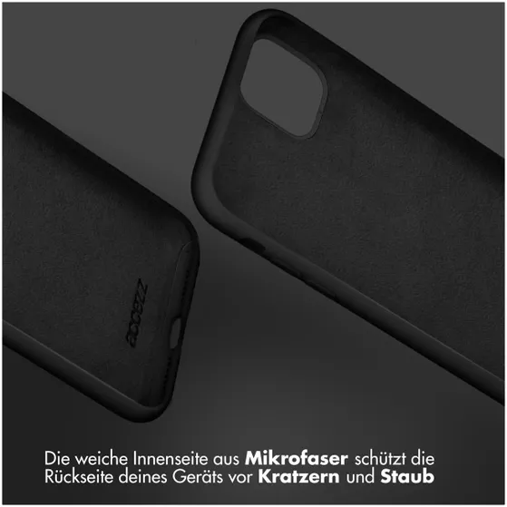 Accezz Liquid Silicone Backcover Samsung Galaxy A14 (5G) Zwart