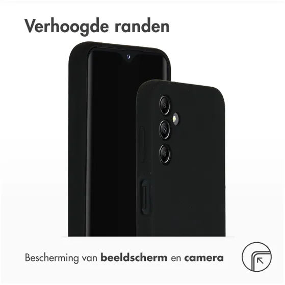 Accezz Liquid Silicone Backcover Samsung Galaxy A14 (5G) Zwart