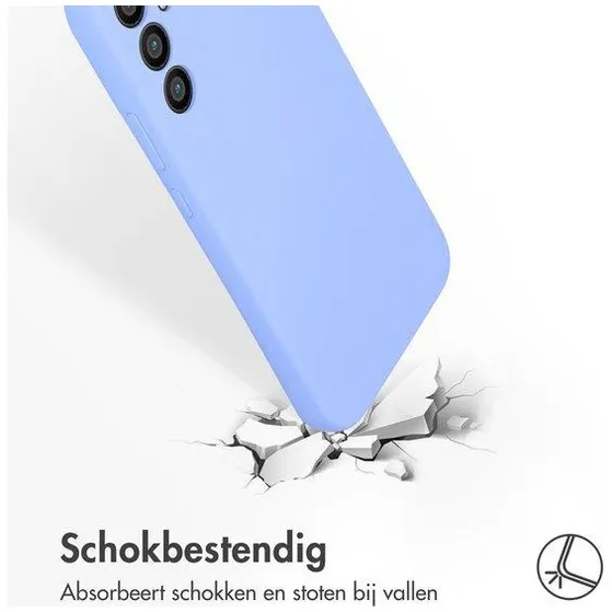 Accezz Liquid Silicone Backcover Samsung Galaxy A34 (5G) Paars