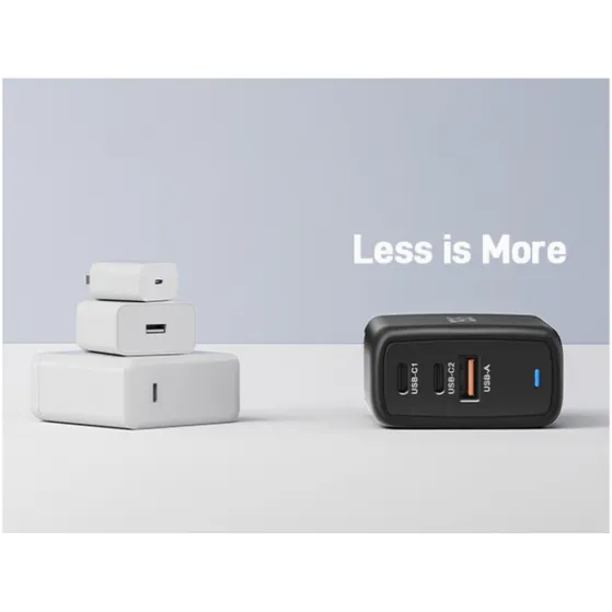 Acer 67W PD Charger, USB Port: 2C+1A, EU Plug, 100W USB-C Cable