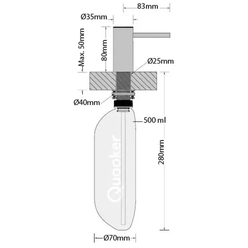 Quooker Zeeppomp Nordic RVS