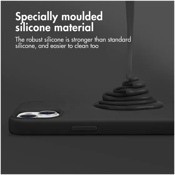 Accezz Liquid Silicone Backcover Samsung Galaxy A34 (5G) Zwart