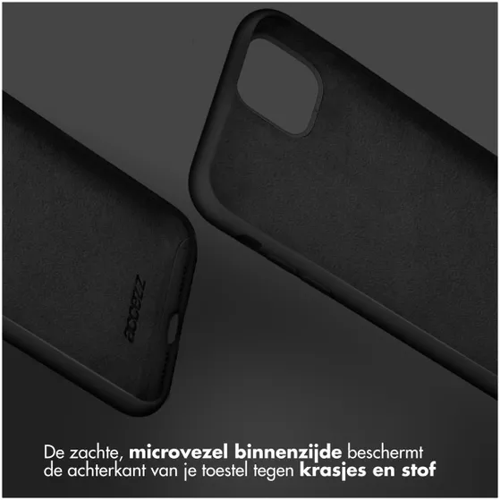 Accezz Liquid Silicone Backcover Samsung Galaxy A34 (5G) Zwart