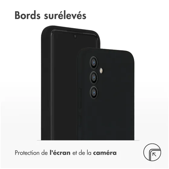 Accezz Liquid Silicone Backcover Samsung Galaxy A34 (5G) Zwart