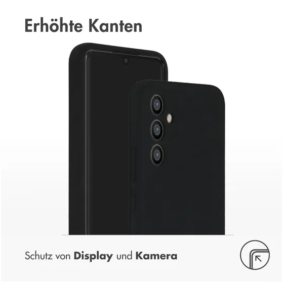 Accezz Liquid Silicone Backcover Samsung Galaxy A34 (5G) Zwart