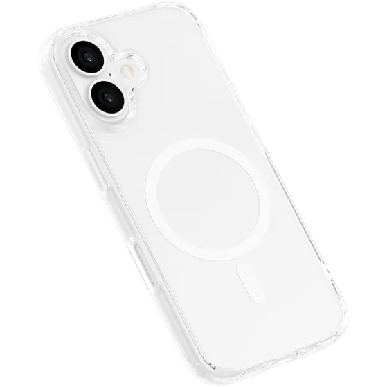 Just in Case Soft TPU Case MagSafe voor Apple iPhone 16 Transparant