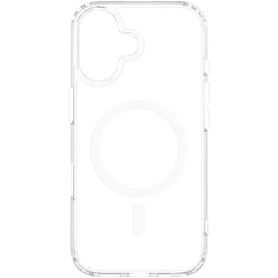 Just in Case Soft TPU Case MagSafe voor Apple iPhone 16 Transparant