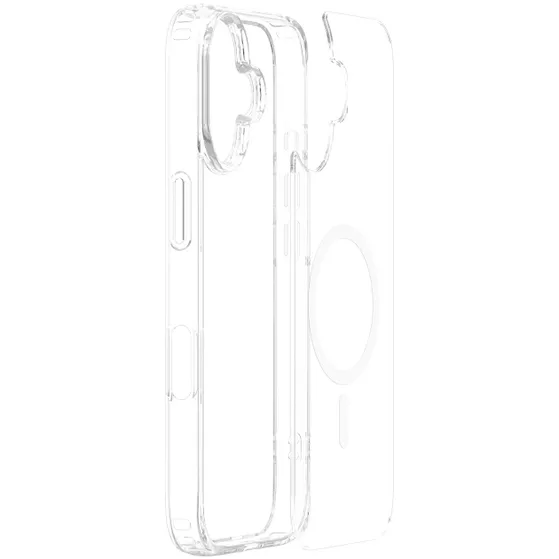 Just in Case Soft TPU Case MagSafe voor Apple iPhone 16 Transparant