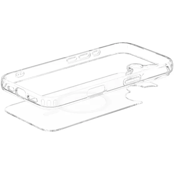 Just in Case Soft TPU Case MagSafe voor Apple iPhone 16 Transparant