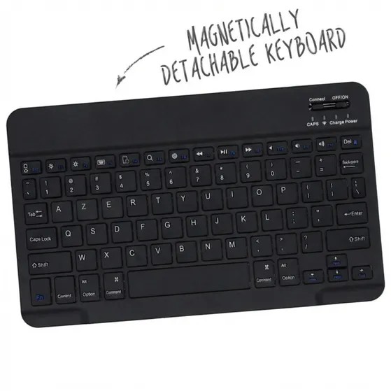 Accezz Keyboard Bookcase voor Samsung Galaxy Tab S9 11.0 inch Zwart