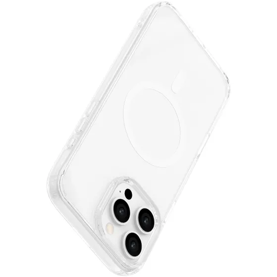 Just in Case Soft TPU Case MagSafe voor Apple iPhone 16 Pro Max Transparant