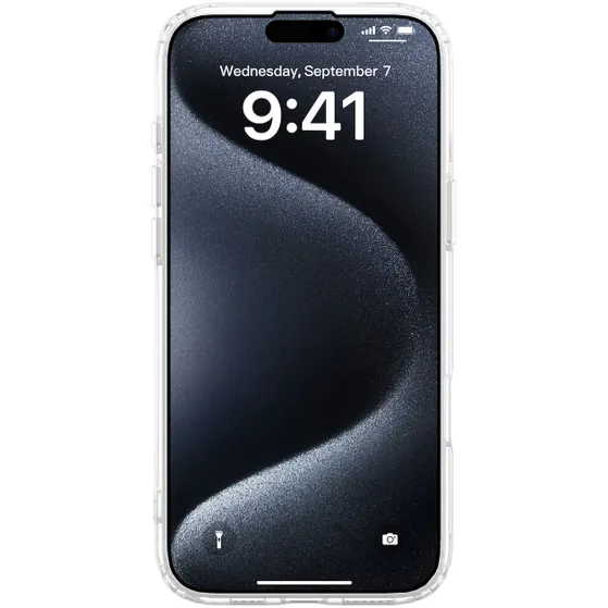 Just in Case Soft TPU Case MagSafe voor Apple iPhone 16 Pro Max Transparant