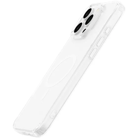 Just in Case Soft TPU Case MagSafe voor Apple iPhone 16 Pro Max Transparant