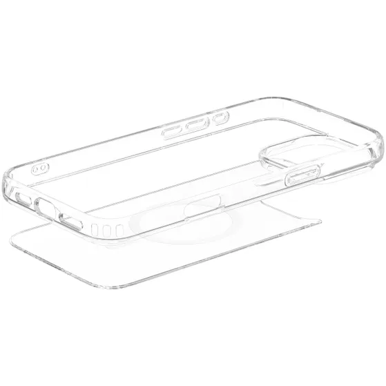 Just in Case Soft TPU Case MagSafe voor Apple iPhone 16 Pro Max Transparant