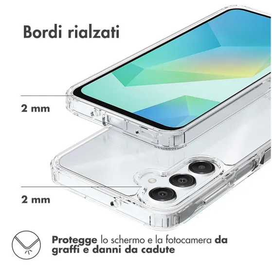 Accezz Xtreme Impact Backcover voor Samsung Galaxy A16 5G Transparant