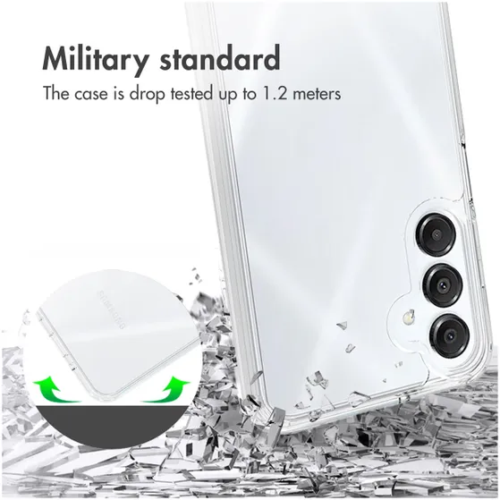 Accezz Xtreme Impact Backcover voor Samsung Galaxy A16 5G Transparant