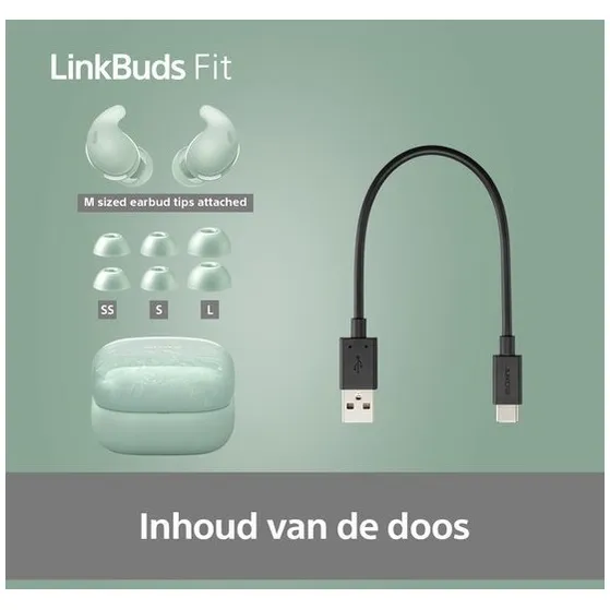 Sony LinkBuds Fit Groen