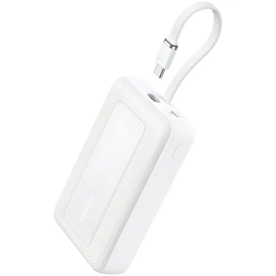 Anker Zolo Power Bank (20 000 mAh 30W Built-In USB-C Cable) Wit