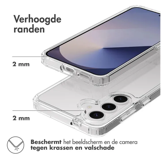 Accezz Xtreme Impact Backcover voor Samsung Galaxy S25 Transparant