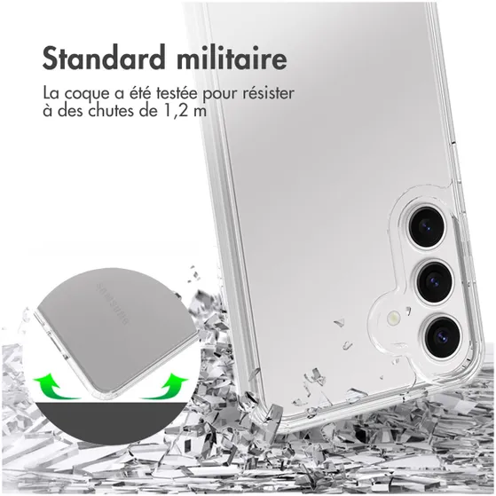 Accezz Xtreme Impact Backcover voor Samsung Galaxy S25 Transparant