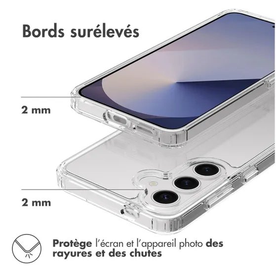 Accezz Xtreme Impact Backcover voor Samsung Galaxy S25 Transparant
